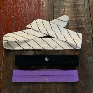 Lululemon headband set